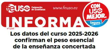 Datos del curso 2025-2026 – esencial la enseñanza concertada.