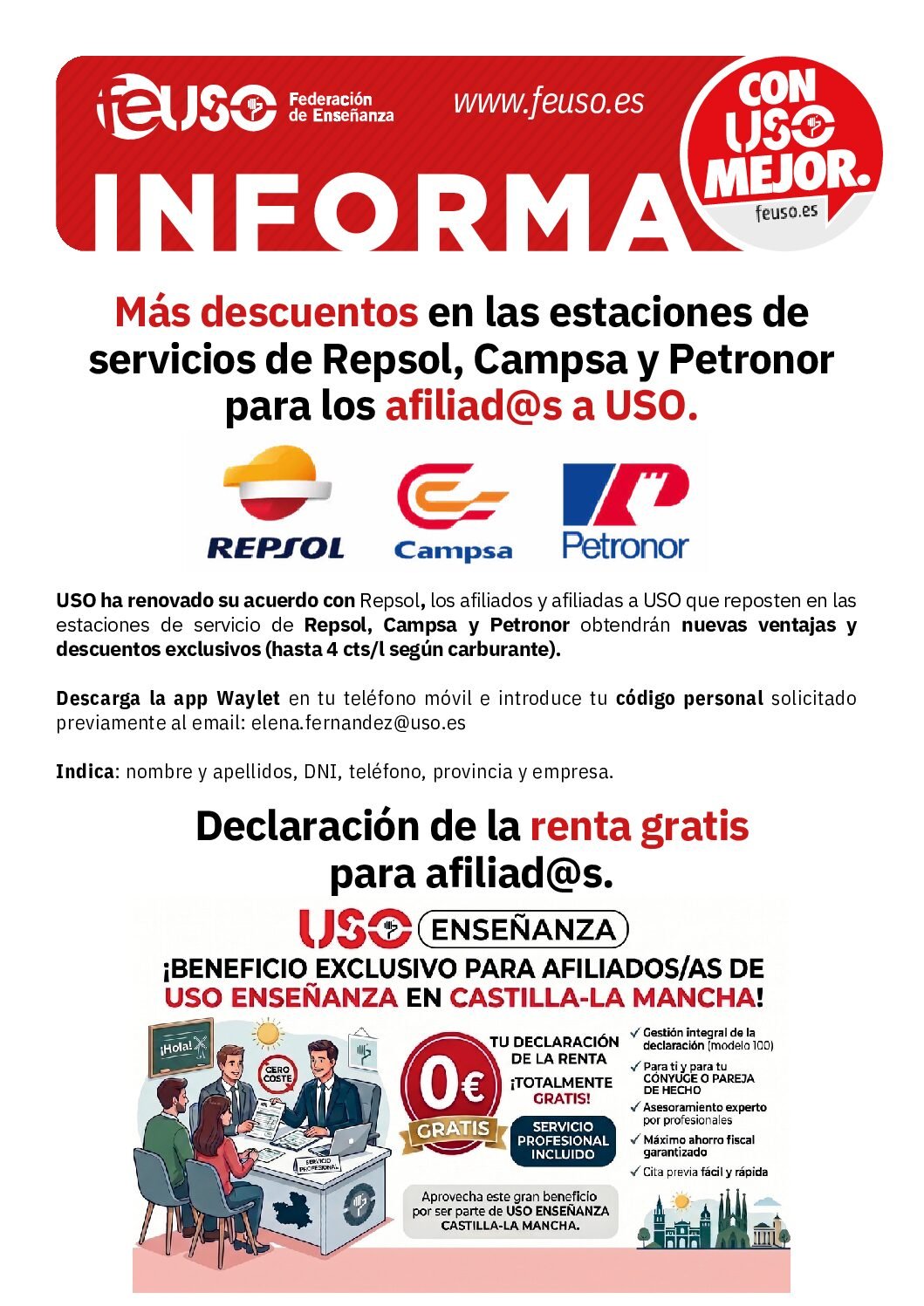 PROMOCIONES: descuento en estaciones de servicio.