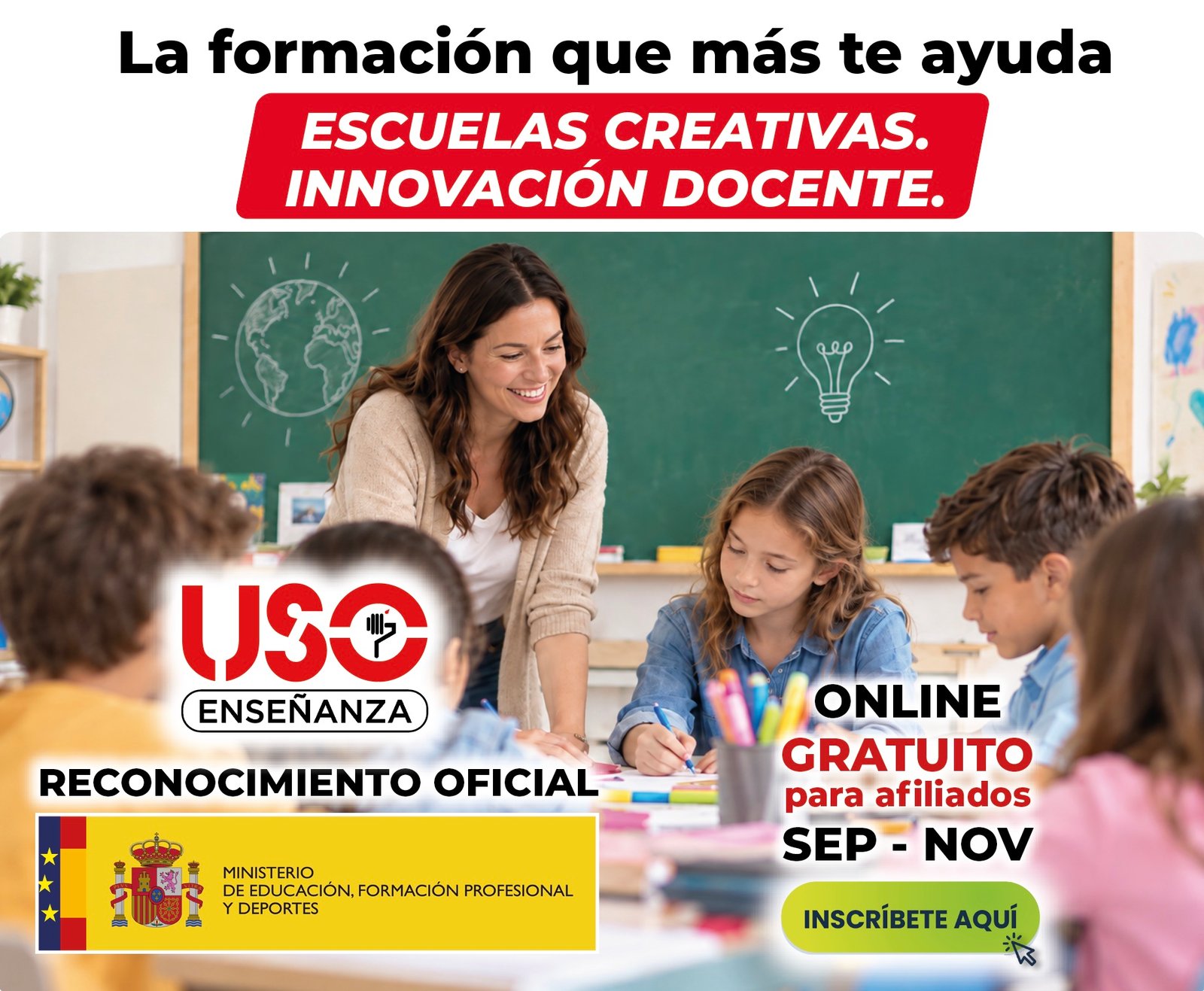 Curso online «Escuelas creativas. Innovación docente».