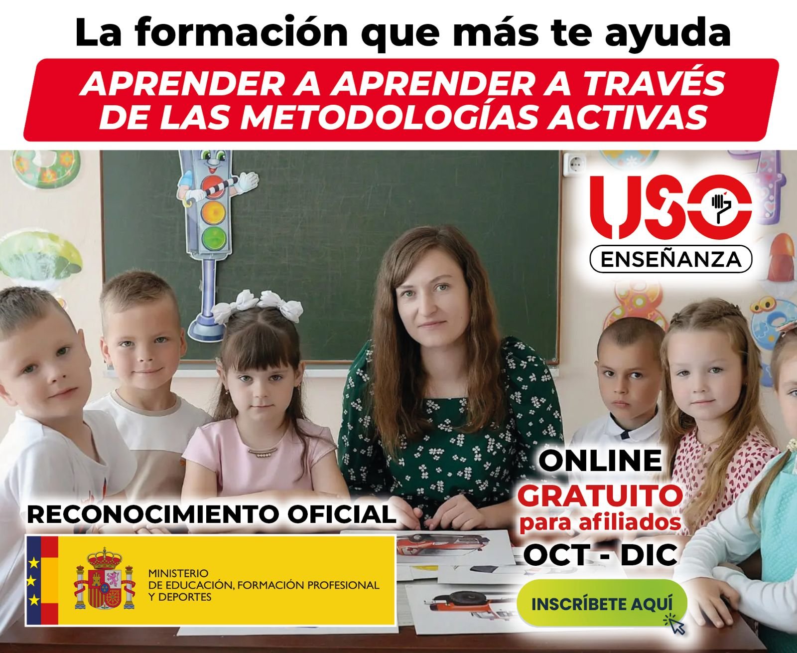 Curso online «Aprender a Aprender a través de las Metodologías Activas».